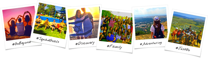 Chicago 7 Day Birthright Israel Trip Options Polaroid Collage
