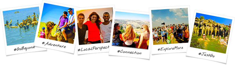 DC Community Now or Never 27-32 Trip Birthright Israel Polaroid Collage