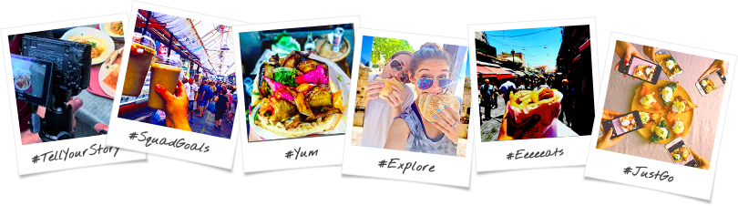 Taste of Israel Through The Lens Birthright Israel Trip Options Polaroid Collage